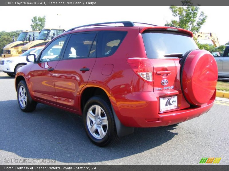 Barcelona Red Pearl / Taupe 2007 Toyota RAV4 4WD