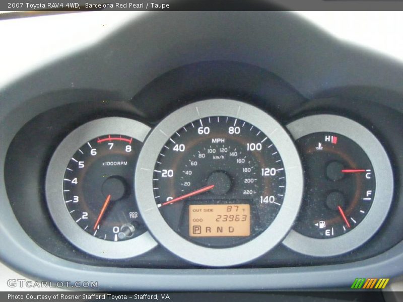 Barcelona Red Pearl / Taupe 2007 Toyota RAV4 4WD