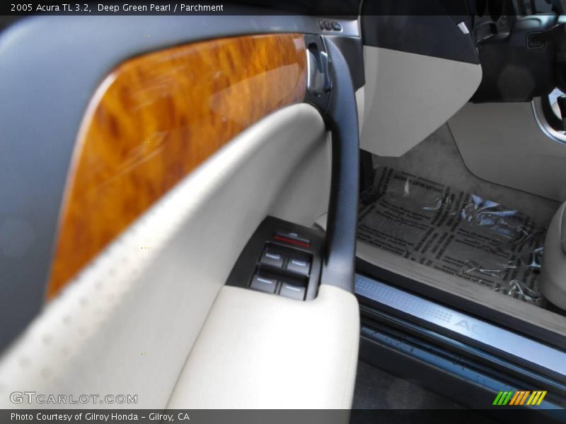 Deep Green Pearl / Parchment 2005 Acura TL 3.2