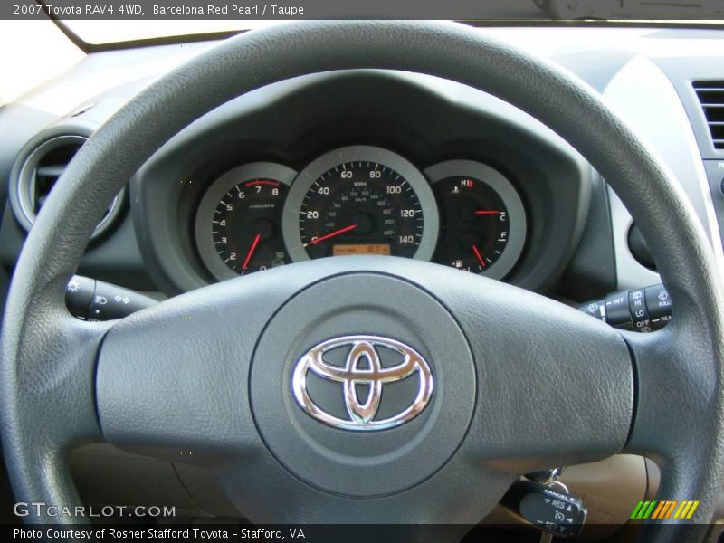 Barcelona Red Pearl / Taupe 2007 Toyota RAV4 4WD