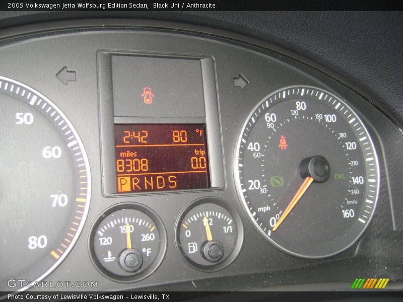 Black Uni / Anthracite 2009 Volkswagen Jetta Wolfsburg Edition Sedan