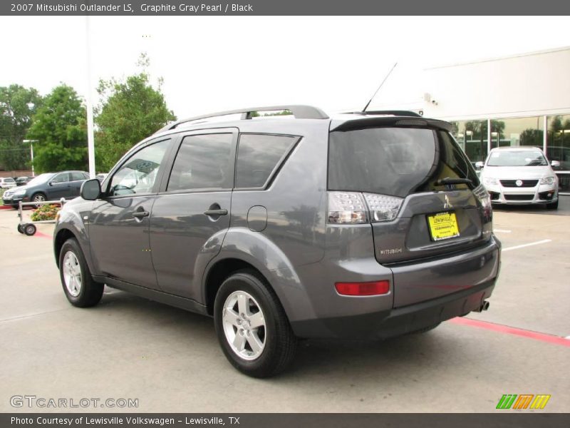 Graphite Gray Pearl / Black 2007 Mitsubishi Outlander LS