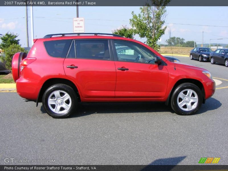 Barcelona Red Pearl / Taupe 2007 Toyota RAV4 4WD
