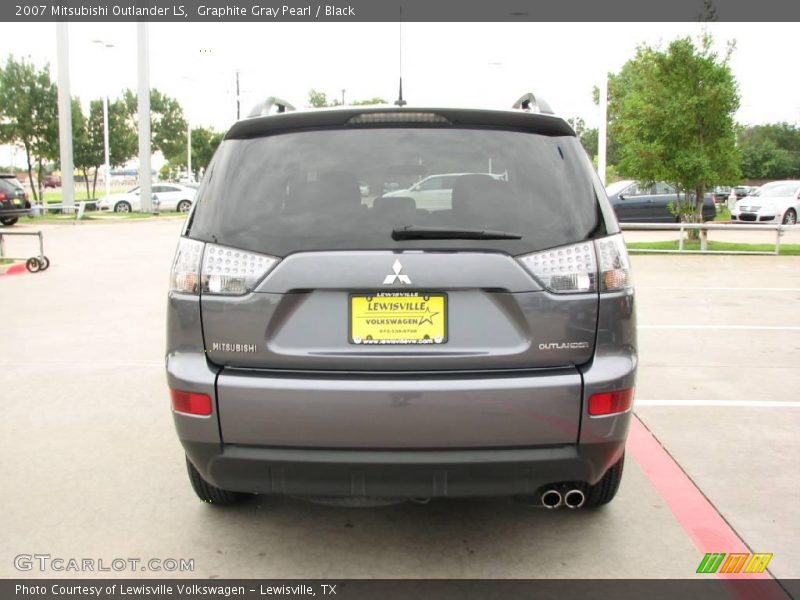 Graphite Gray Pearl / Black 2007 Mitsubishi Outlander LS