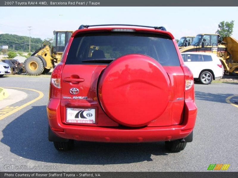 Barcelona Red Pearl / Taupe 2007 Toyota RAV4 4WD