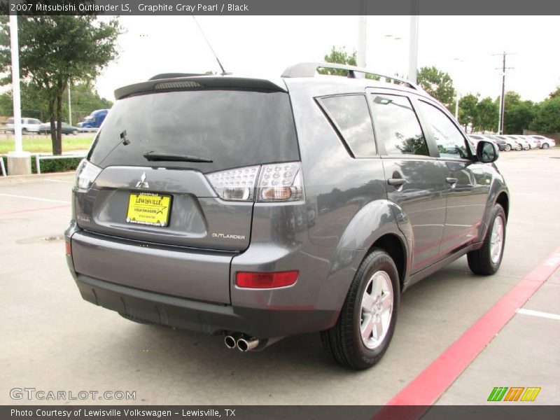 Graphite Gray Pearl / Black 2007 Mitsubishi Outlander LS