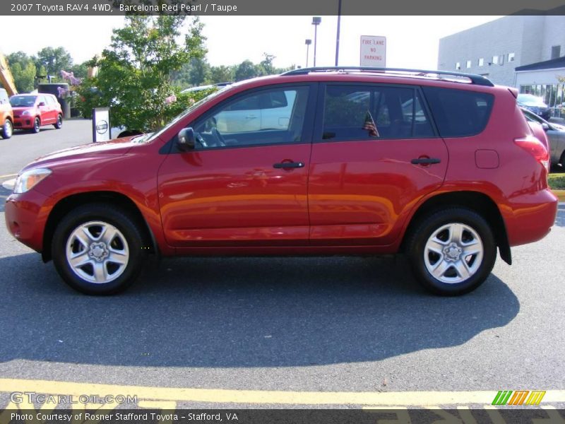 Barcelona Red Pearl / Taupe 2007 Toyota RAV4 4WD