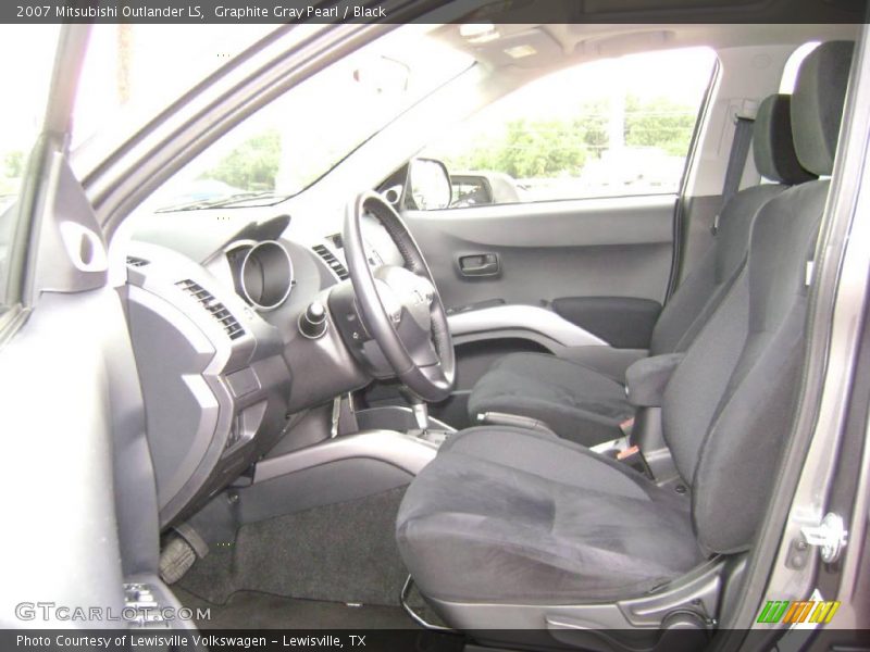 Graphite Gray Pearl / Black 2007 Mitsubishi Outlander LS