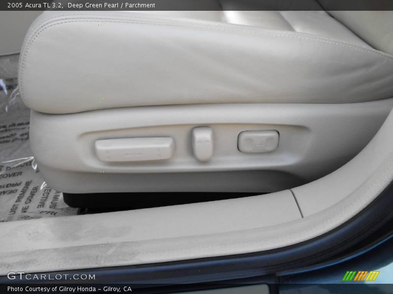 Deep Green Pearl / Parchment 2005 Acura TL 3.2