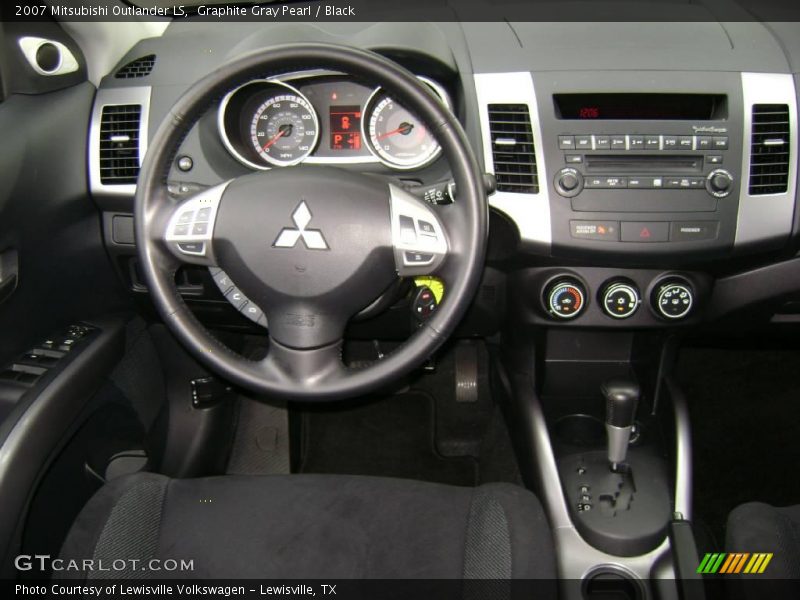 Graphite Gray Pearl / Black 2007 Mitsubishi Outlander LS