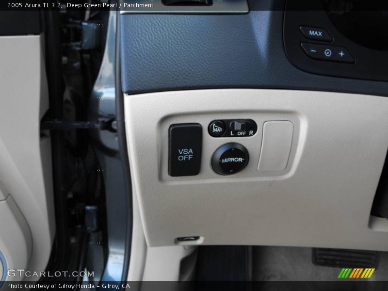 Deep Green Pearl / Parchment 2005 Acura TL 3.2