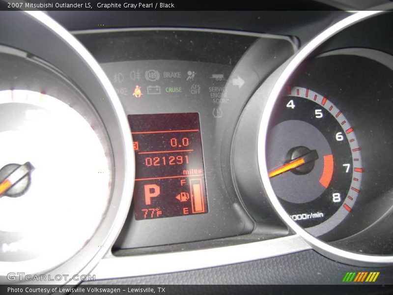 Graphite Gray Pearl / Black 2007 Mitsubishi Outlander LS
