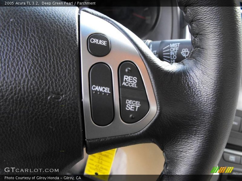 Deep Green Pearl / Parchment 2005 Acura TL 3.2
