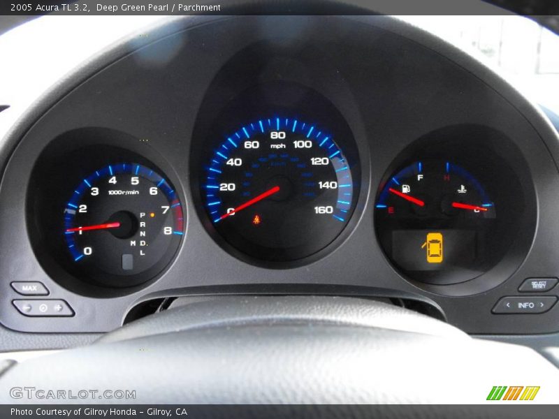 Deep Green Pearl / Parchment 2005 Acura TL 3.2