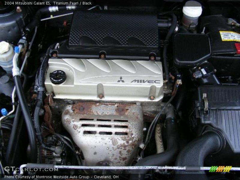Titanium Pearl / Black 2004 Mitsubishi Galant ES
