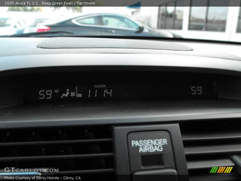 Deep Green Pearl / Parchment 2005 Acura TL 3.2