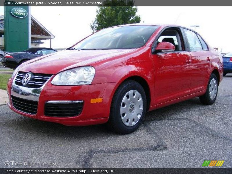 Salsa Red / Anthracite 2007 Volkswagen Jetta 2.5 Sedan