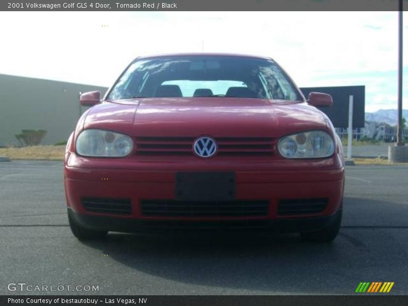 Tornado Red / Black 2001 Volkswagen Golf GLS 4 Door