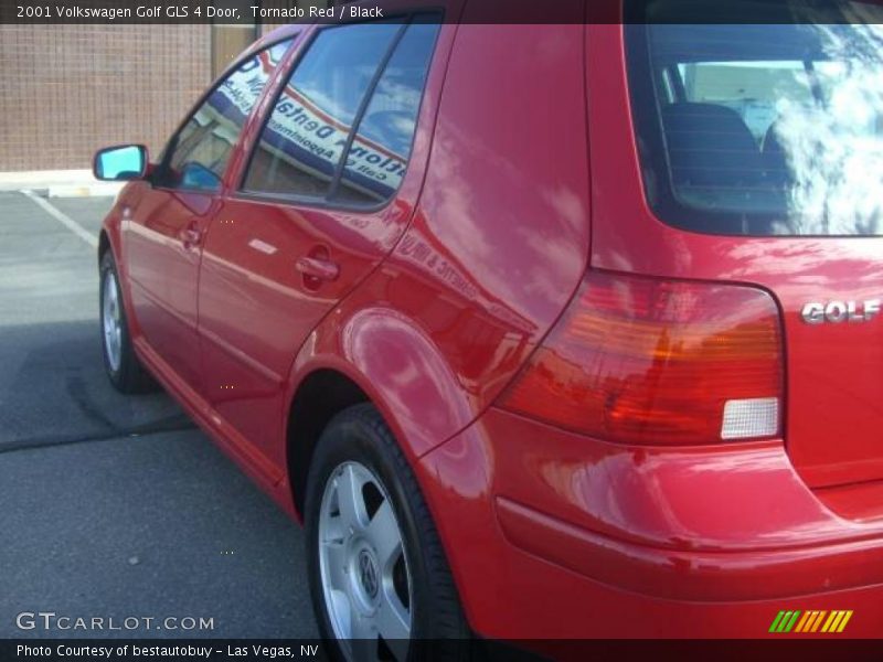 Tornado Red / Black 2001 Volkswagen Golf GLS 4 Door