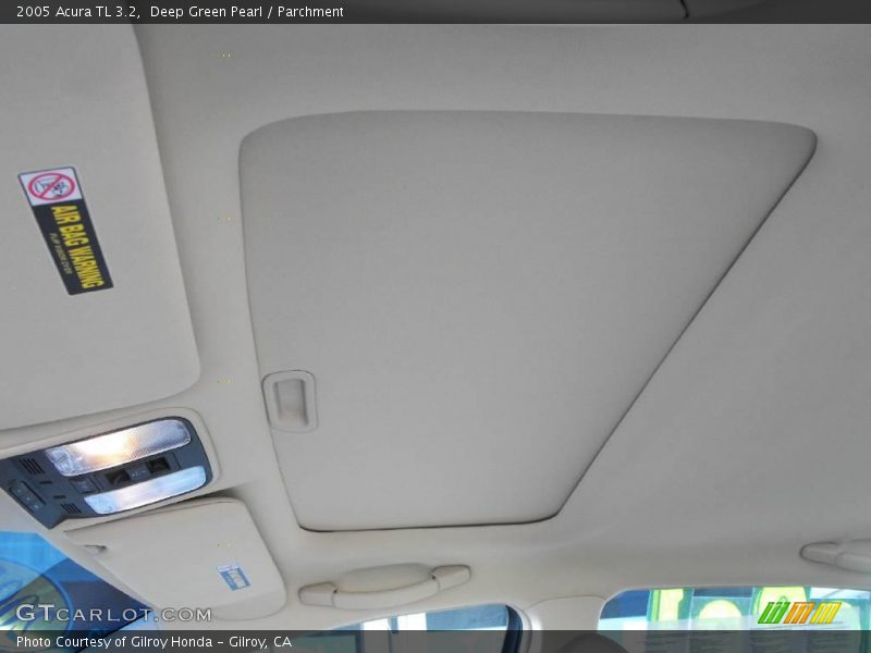 Deep Green Pearl / Parchment 2005 Acura TL 3.2