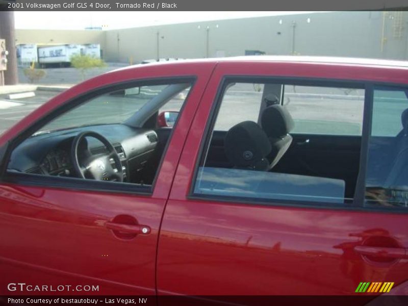 Tornado Red / Black 2001 Volkswagen Golf GLS 4 Door