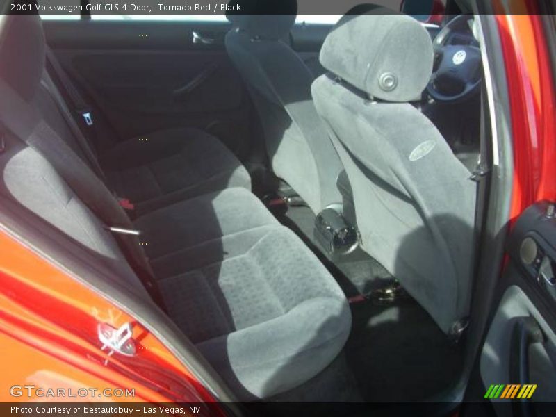 Tornado Red / Black 2001 Volkswagen Golf GLS 4 Door