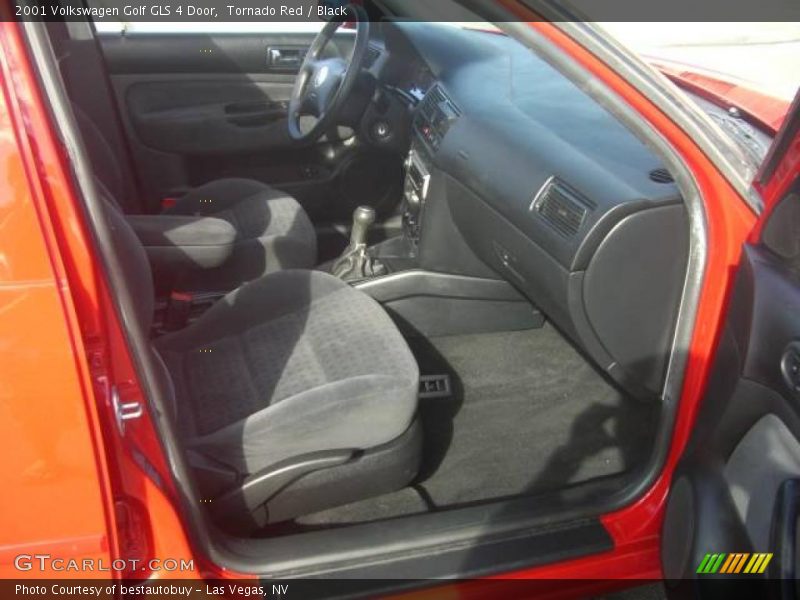 Tornado Red / Black 2001 Volkswagen Golf GLS 4 Door