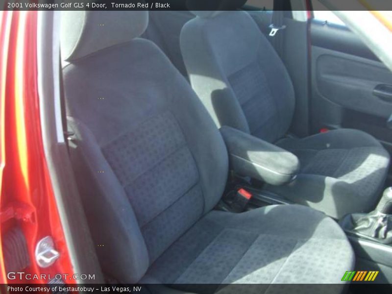 Tornado Red / Black 2001 Volkswagen Golf GLS 4 Door