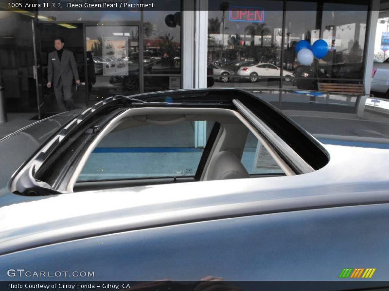 Deep Green Pearl / Parchment 2005 Acura TL 3.2