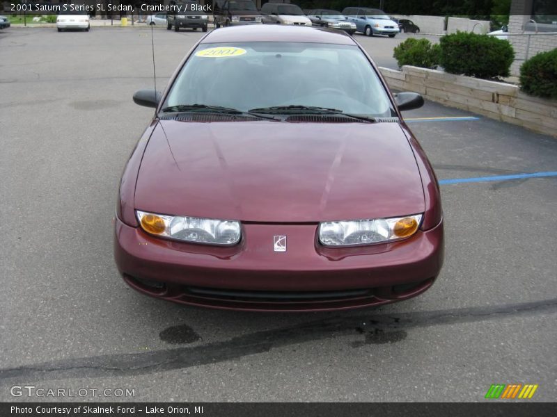 Cranberry / Black 2001 Saturn S Series SL Sedan
