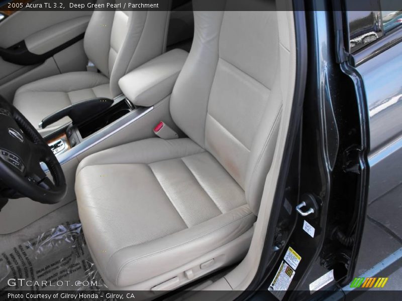 Deep Green Pearl / Parchment 2005 Acura TL 3.2