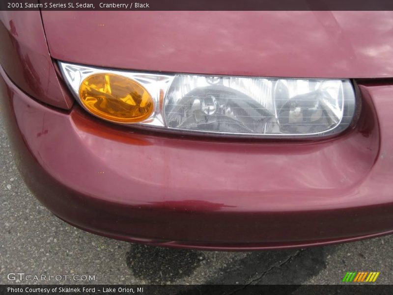 Cranberry / Black 2001 Saturn S Series SL Sedan