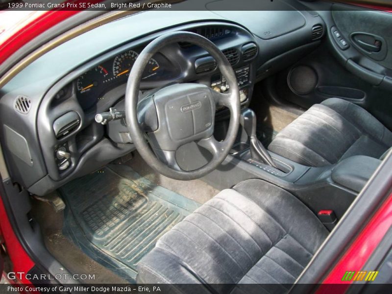 Bright Red / Graphite 1999 Pontiac Grand Prix SE Sedan
