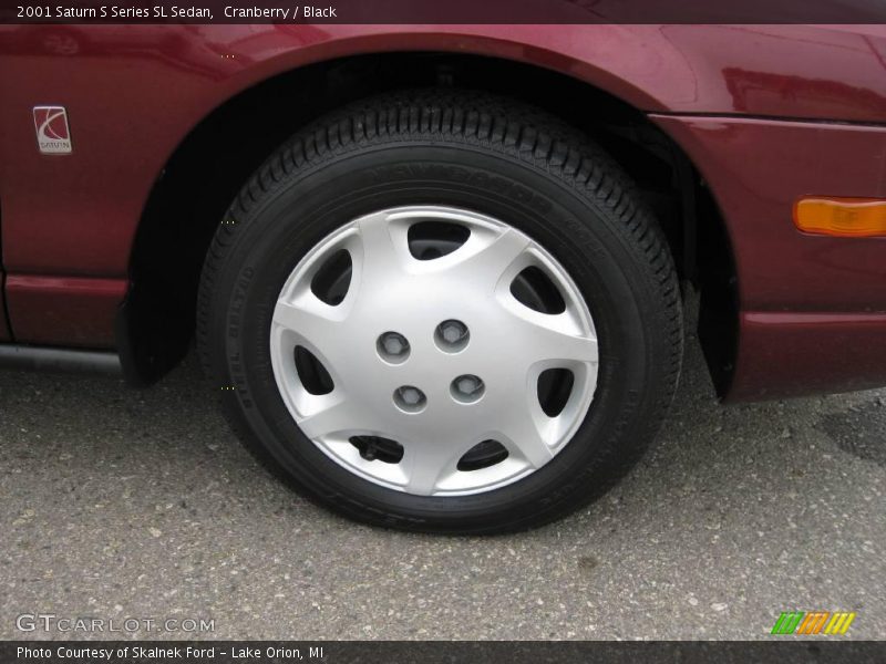 Cranberry / Black 2001 Saturn S Series SL Sedan