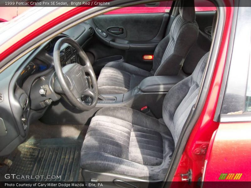 Bright Red / Graphite 1999 Pontiac Grand Prix SE Sedan