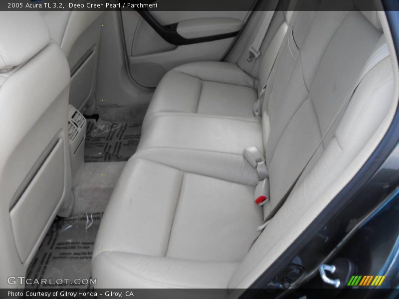 Deep Green Pearl / Parchment 2005 Acura TL 3.2