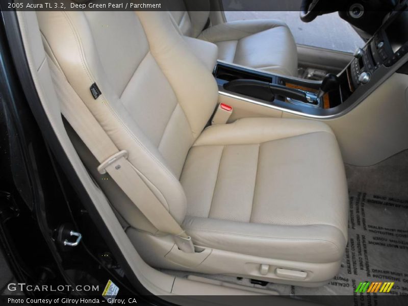 Deep Green Pearl / Parchment 2005 Acura TL 3.2