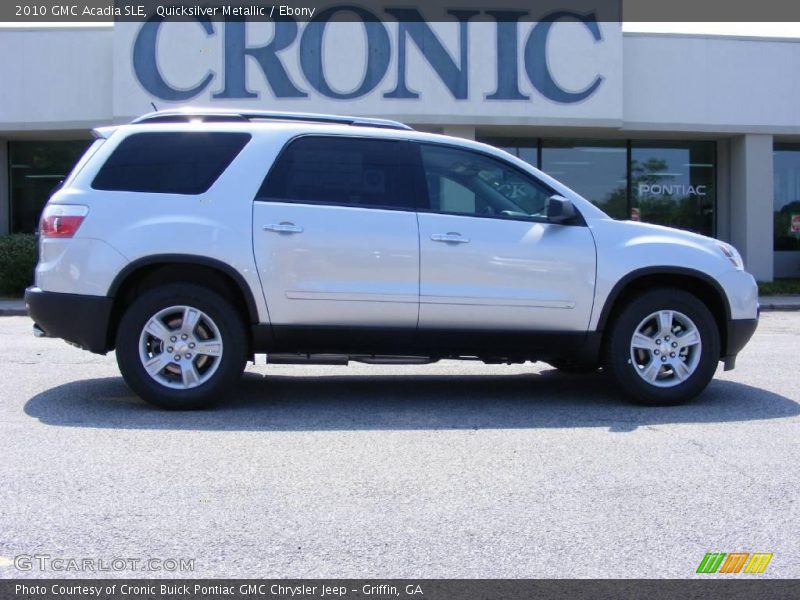 Quicksilver Metallic / Ebony 2010 GMC Acadia SLE