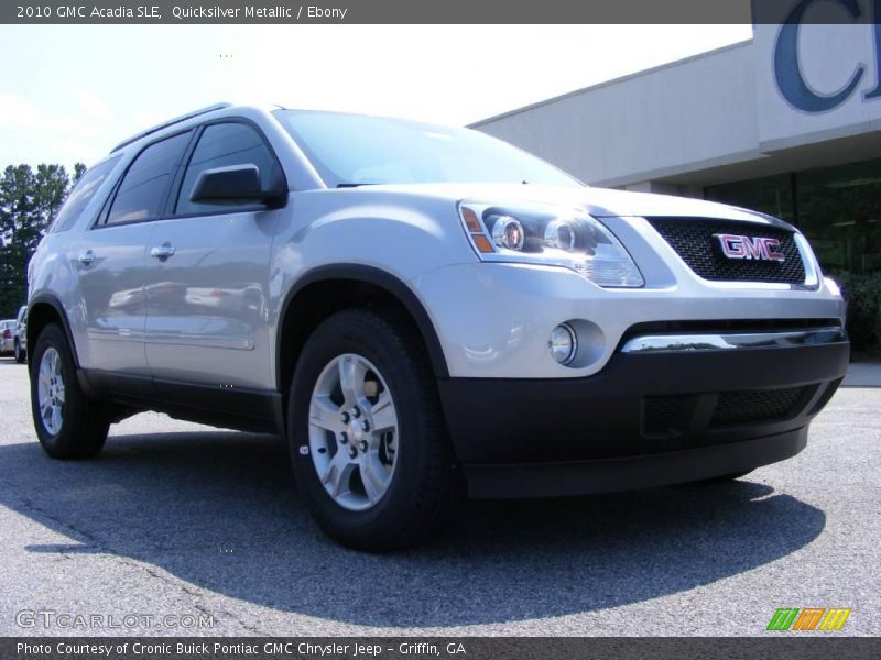 Quicksilver Metallic / Ebony 2010 GMC Acadia SLE