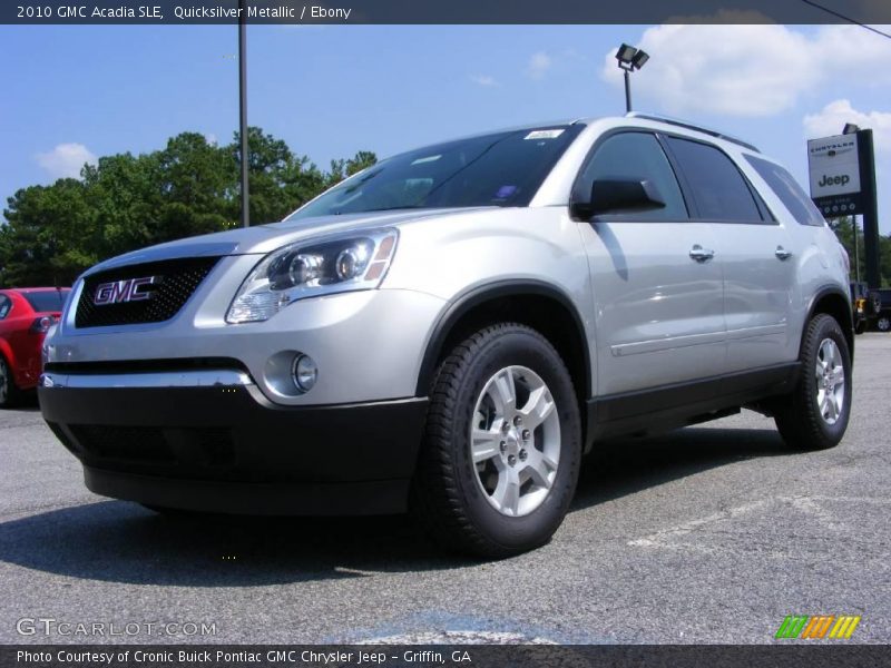 Quicksilver Metallic / Ebony 2010 GMC Acadia SLE