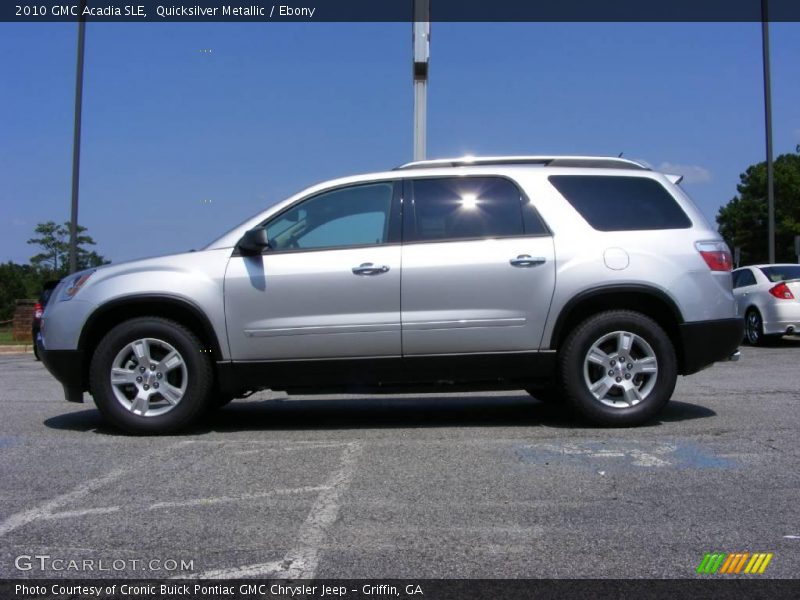 Quicksilver Metallic / Ebony 2010 GMC Acadia SLE