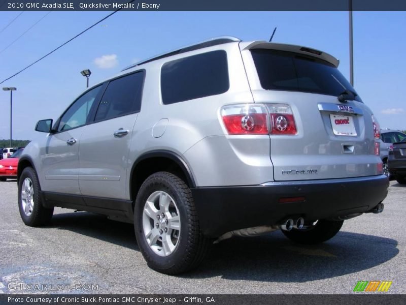 Quicksilver Metallic / Ebony 2010 GMC Acadia SLE