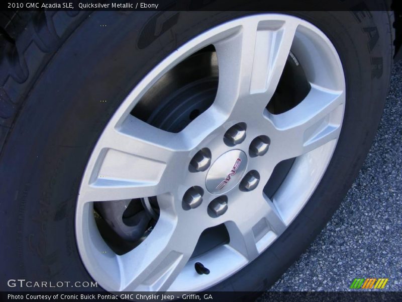 Quicksilver Metallic / Ebony 2010 GMC Acadia SLE