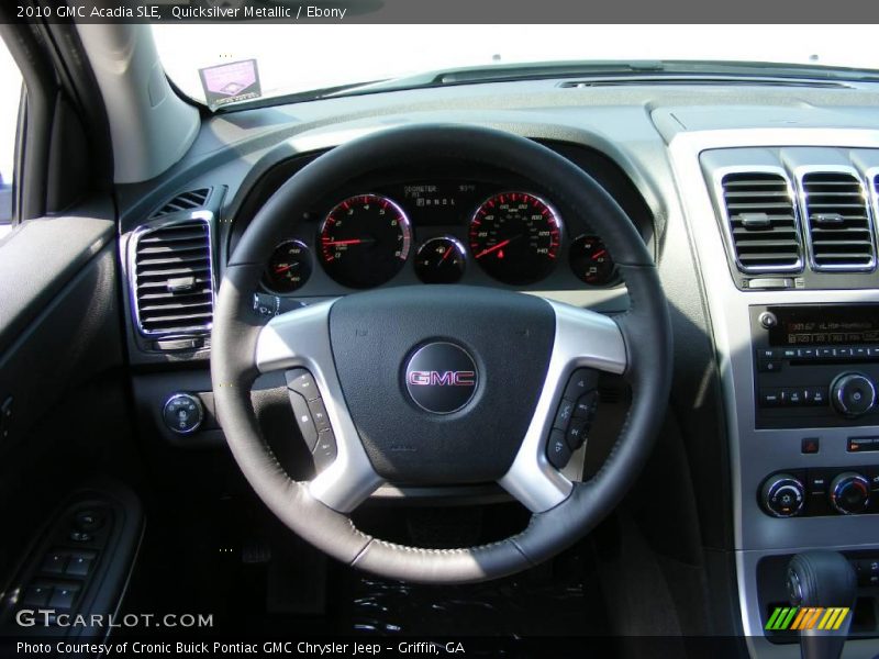 Quicksilver Metallic / Ebony 2010 GMC Acadia SLE