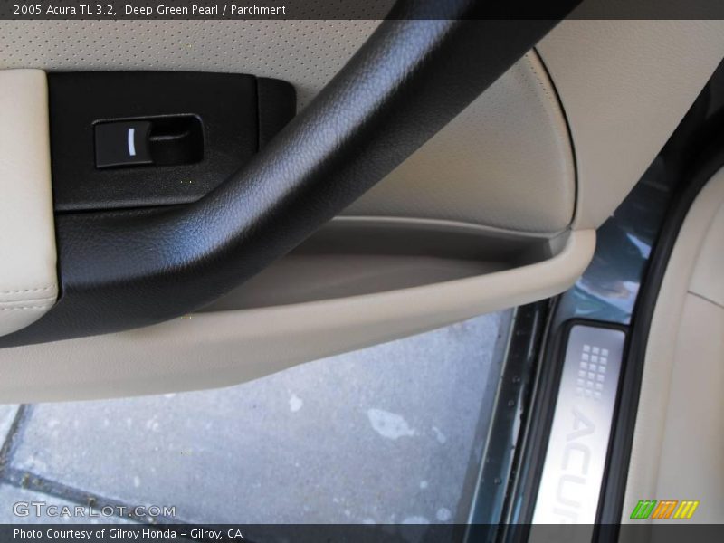 Deep Green Pearl / Parchment 2005 Acura TL 3.2