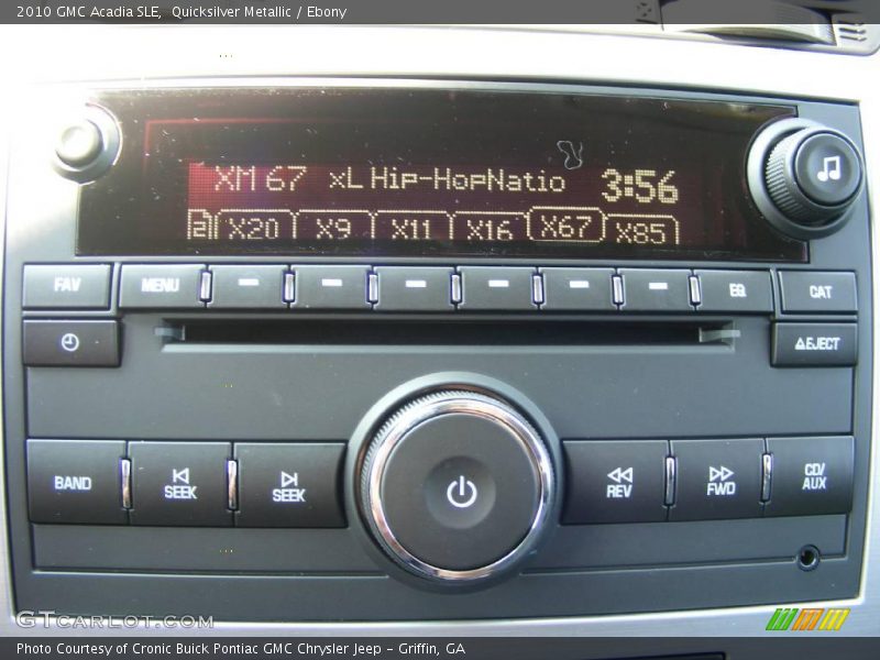 Quicksilver Metallic / Ebony 2010 GMC Acadia SLE
