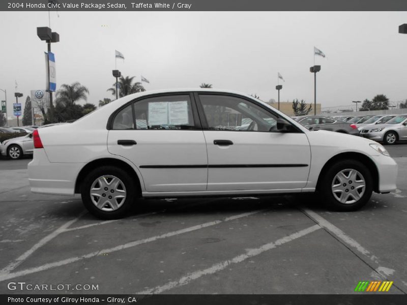 Taffeta White / Gray 2004 Honda Civic Value Package Sedan