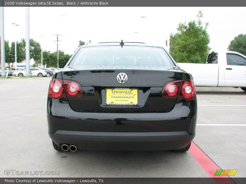 Black / Anthracite Black 2008 Volkswagen Jetta SE Sedan