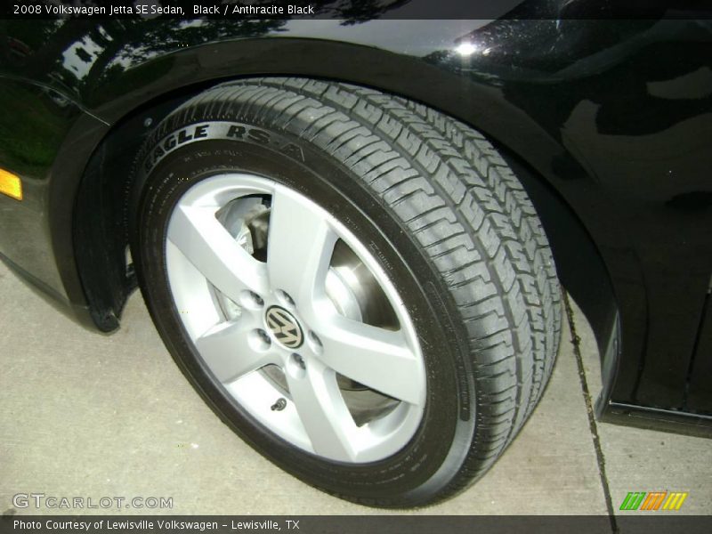 Black / Anthracite Black 2008 Volkswagen Jetta SE Sedan