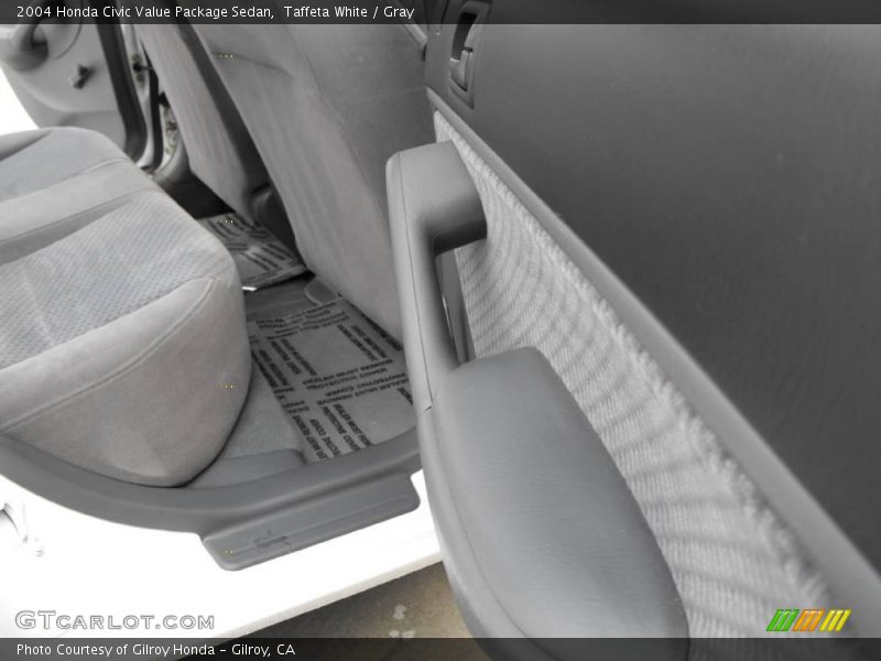 Taffeta White / Gray 2004 Honda Civic Value Package Sedan